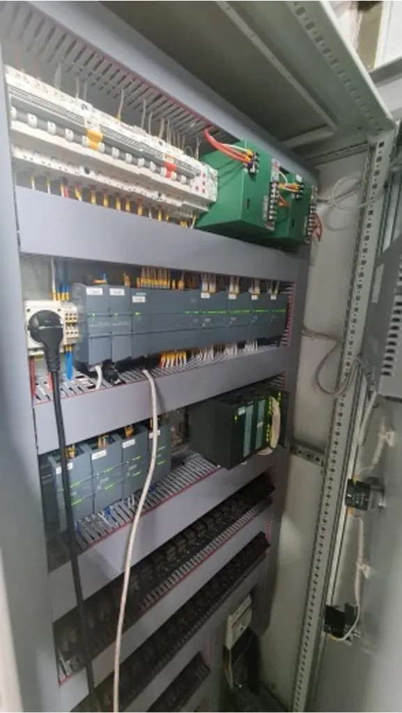 Установка  орошения  отходящих газов вращающейся печи  обжига клинкера